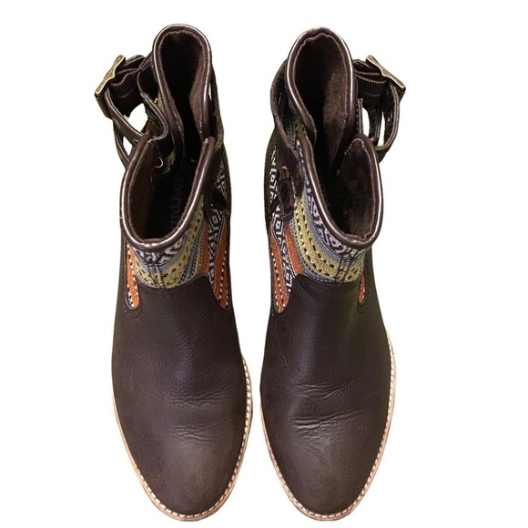 Caterpillar Willa Leather and Fabric Ankle Boots. Size 6 - Picture 7 of 10